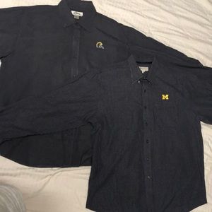 Two (2) U of M dress shirts